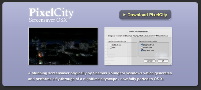 PixelCity Screensaver for OS X